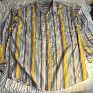 Brooklyn Express XXL Multi Color Causal Dress Buttom Down Long Sleeve Shirt